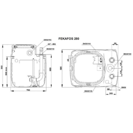 Емкость DAB Fekafos 280 2, 60162044